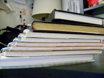 Stack of notebooks