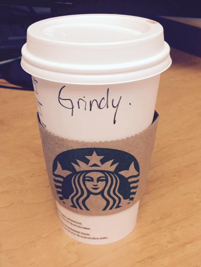 March 2, 2015: My visit to Starbucks and how 'Kriti' turned into a coffee name.
