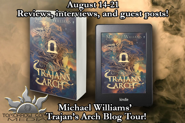Trajan's Arch Book tour graphic