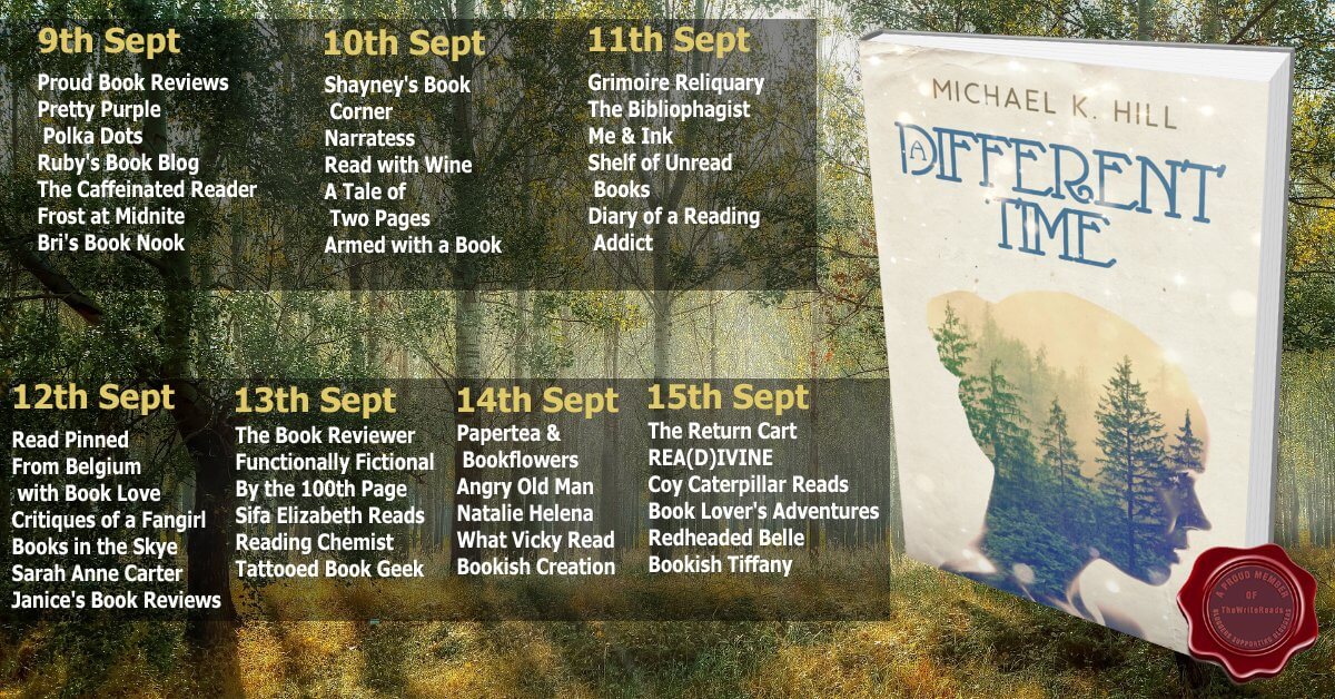 A Different Time blog tour graphic