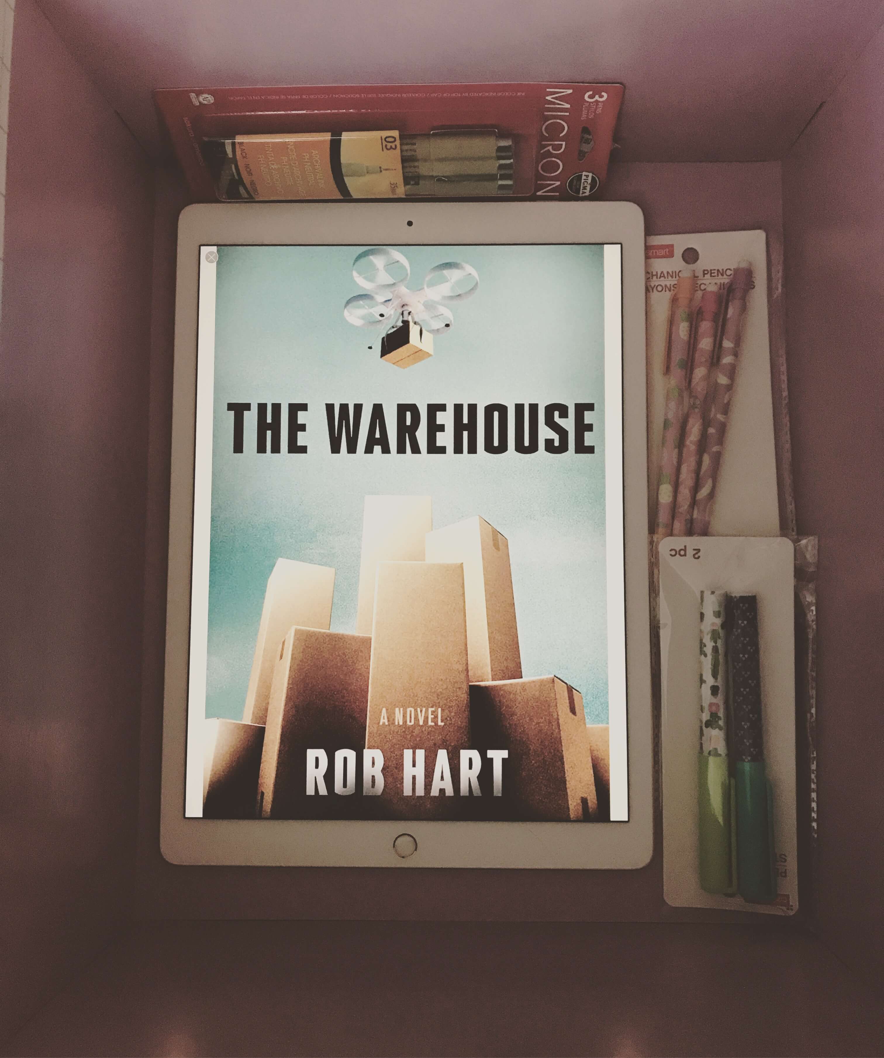 Bookstagram of The Warehouse by Rob Hart