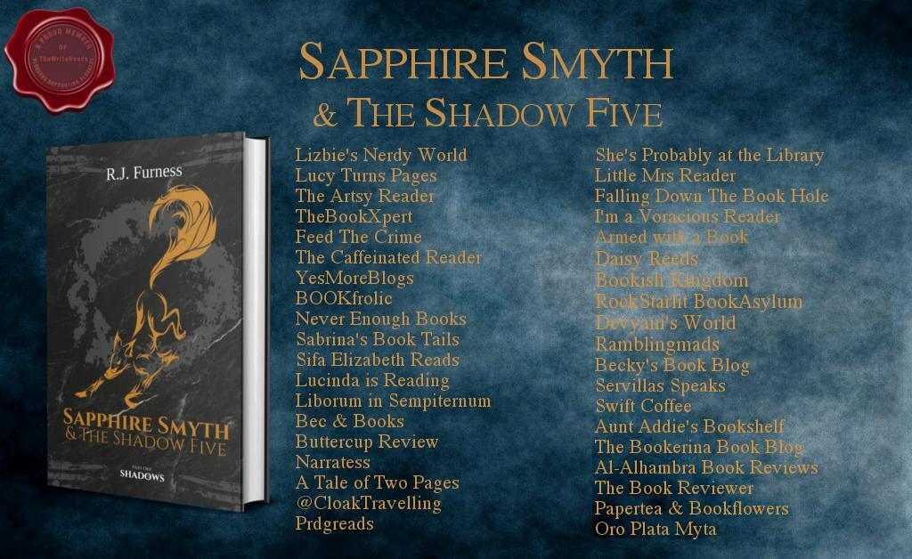 Shadows: Sapphire Smyth & The Shadow Five # 1 (by RJ Furness) blog tour