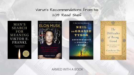 Books that Varun recommends from his 2019 reading list