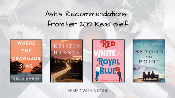 Books that Ash recommends from her 2019 reading list