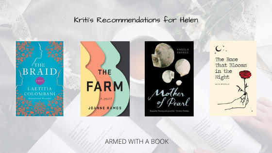 Books that Kriti recommends to Helen