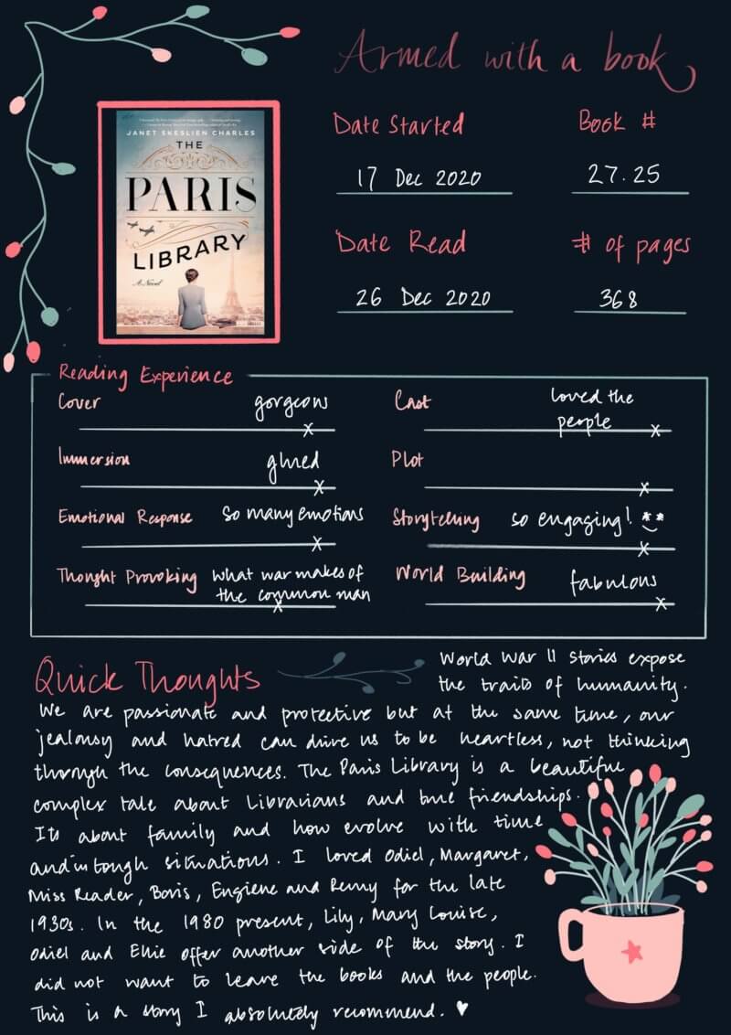The Paris Library Reading Experience and Short Review