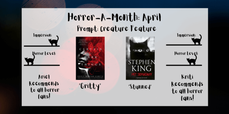 April horror a month prompt (creature feature) and reads