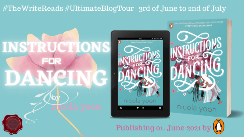 Blog tour banner for Instructions for Dancing