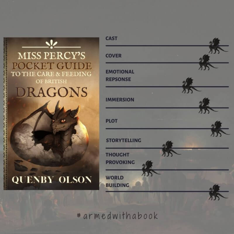 Miss Percy's Pocket Guide to the Care and Feeding of British Dragons 
by Quenby Olson reading experience