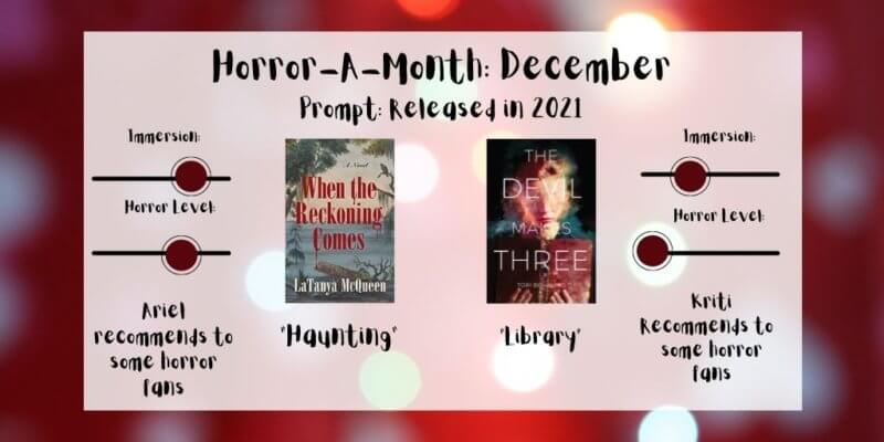 december horror a month graphic