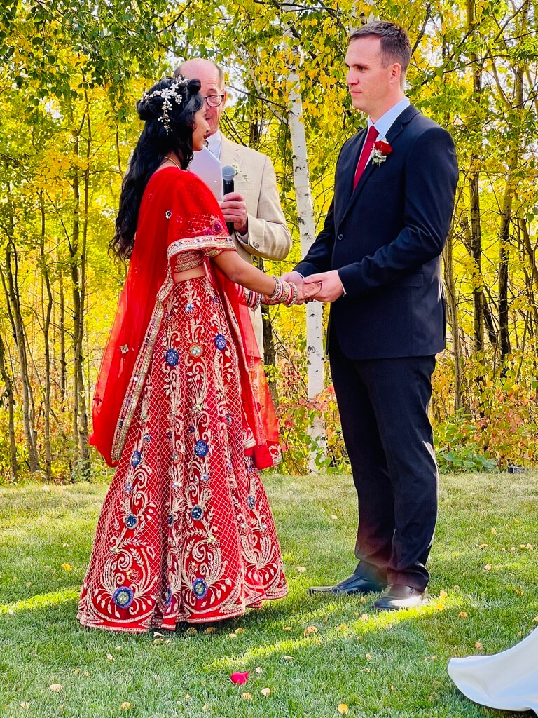 The newlyweds: Kriti and Clinton's ceremony