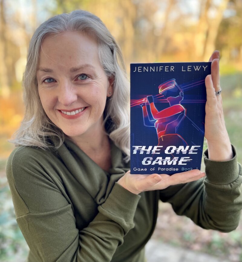 Jennifer Lewy used AI to help write her book. The One Game launched in 2022.