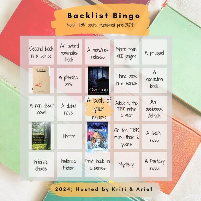 Kriti's Backlist Bingo Update