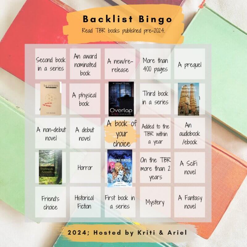 Kriti's Backlist Bingo Update