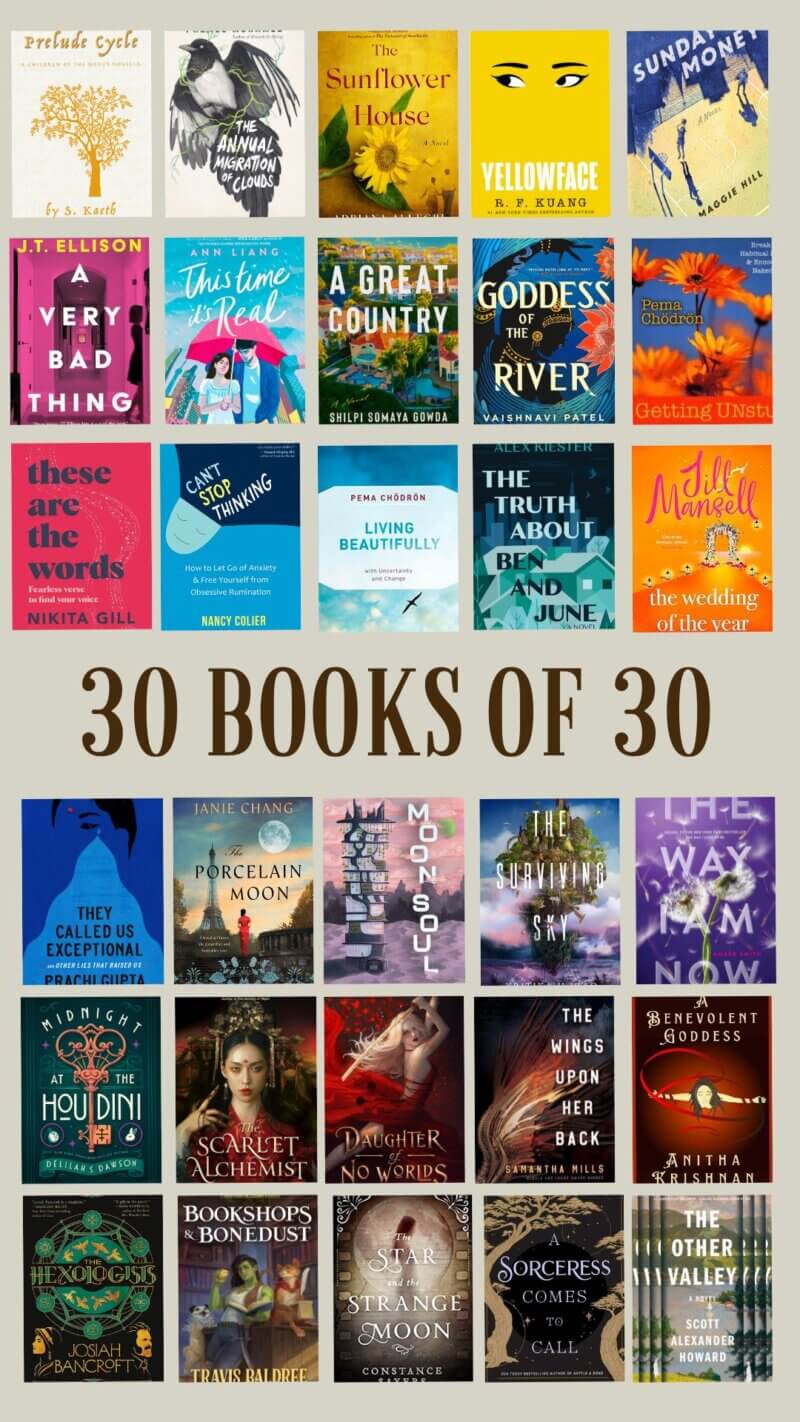 Kriti's 30 books from year 30