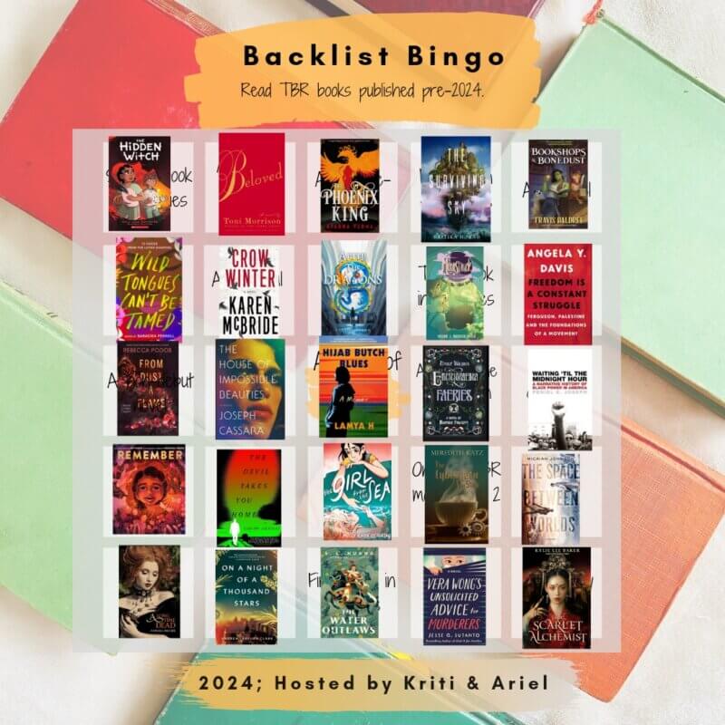 Ariel's Backlist Bingo Update