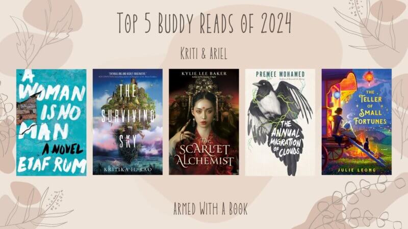 top 5 buddy reads for kriti and ariel in 2025