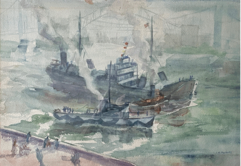 One of Isabella Banks Markell's watercolors; Photo shared by John.