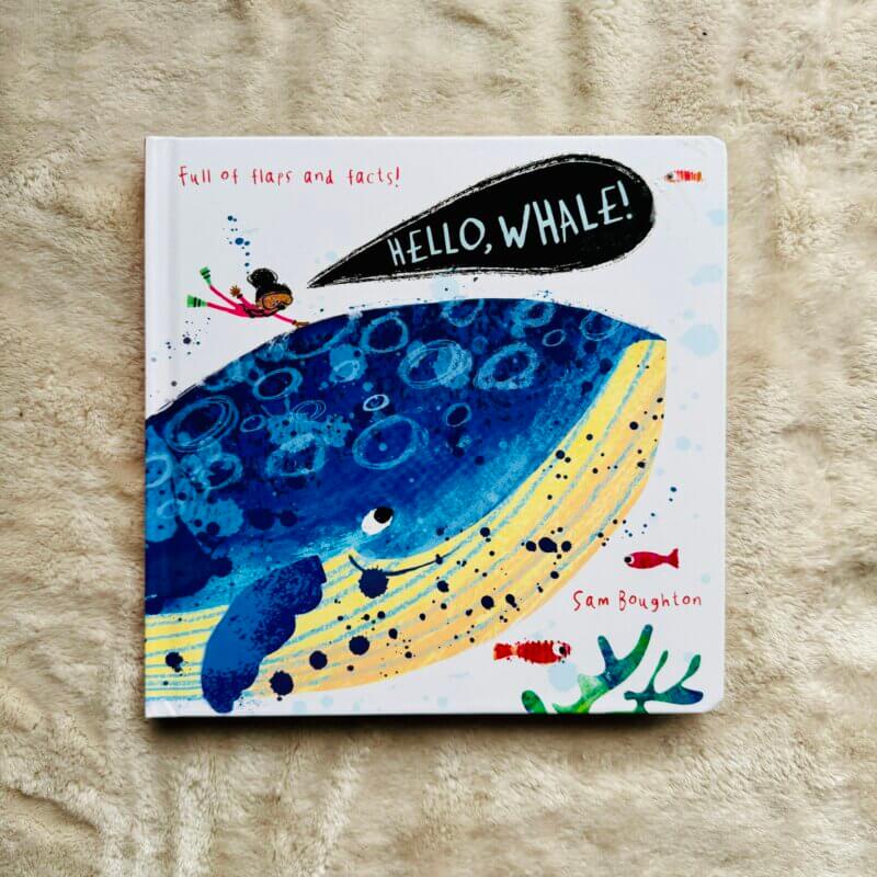 Hello Whale, a book I found at a bargain box and added to her library for us to enjoy some day