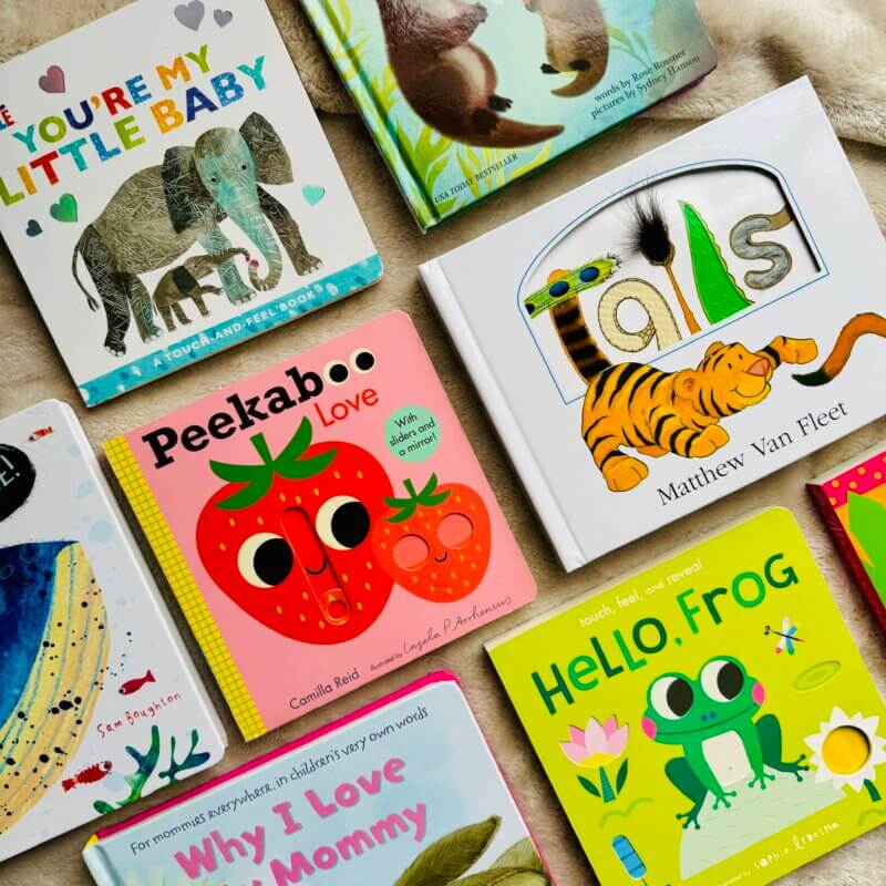 Some of the books in the library of my little one